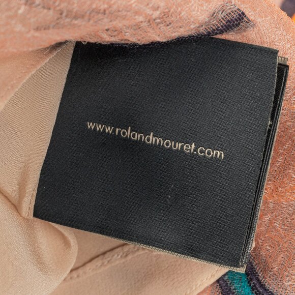 Roland Mouret PS/18 Thomas Pale Pink-Multi Iris Fils Coupe Top - Picture 8 of 13